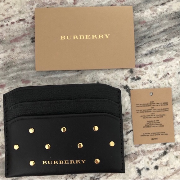 Burberry Accessories - Burberry Derby Leather HCK Round Studs Izzy